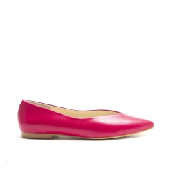Red Pink Flat Shoes