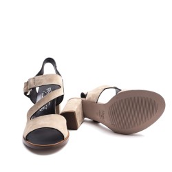 Suede High Sandals