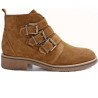 Monk Suede Ankle Boots