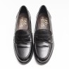 Black Letahr Loafer