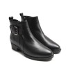 Monk Leather Ankle Boots