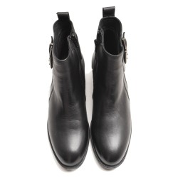 Monk Leather Ankle Boots