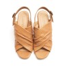 Mustard Cross Band Sandals