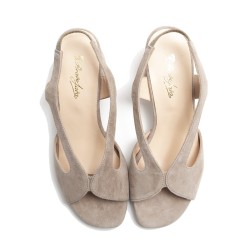 Nude Suede Sandal