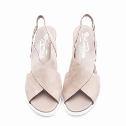 Sandalia Nobuck Taupe