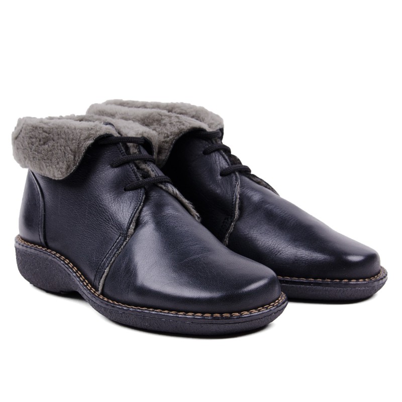 Leather Lace-up Boots
