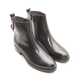 Ankle Black Leather