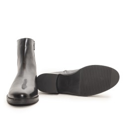 Ankle Black Leather