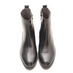 Ankle Black Leather