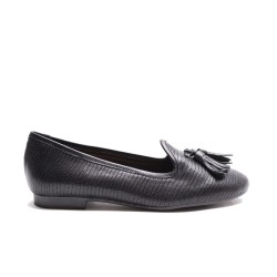 Black Tassels Flat Shoes
