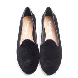 Black Velvet Slipper