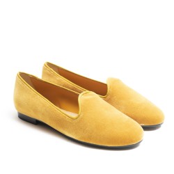 Mustard Velvet Slipper