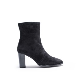 Ankle Boot Black Suede Leather