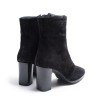 Ankle Boot Black Suede Leather
