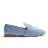 Mocasín Piel Azul Bebe