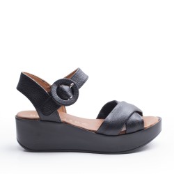 Platform Black Sandals