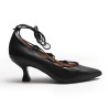 Crossed Straps Heel Shoe