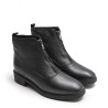 Zipper Black Ankle Boot