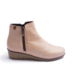 Wedge Zip Ankle Boot
