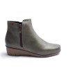 Wedge Zip Ankle Boot