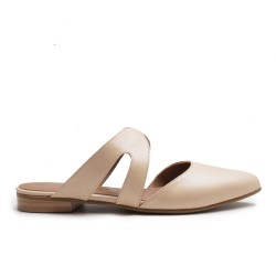Beige Flat Shoe