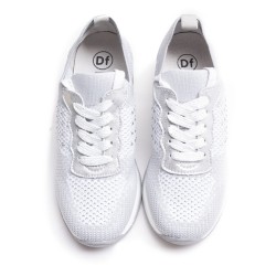 Deportivas Strass Plata