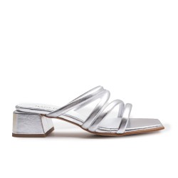 Sandalia Tubulares Plata