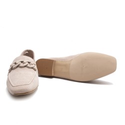 Mocasín Cadena Beige