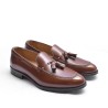 Tan Leather Tassel Loafer