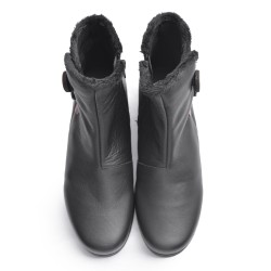 Hair Botton Ankle Boot