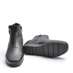 Wedge Zip Ankle Boot