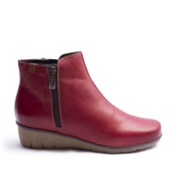 Wedge Zip Ankle Boot