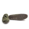 Mocasín Borlas Serraje Verde
