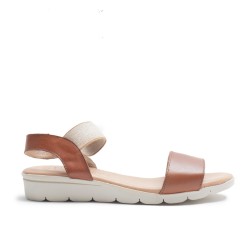 2 Bands Leather Sandals