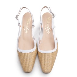 Raffia Slingback Shoe