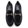 Velvet Stirrup Loafer