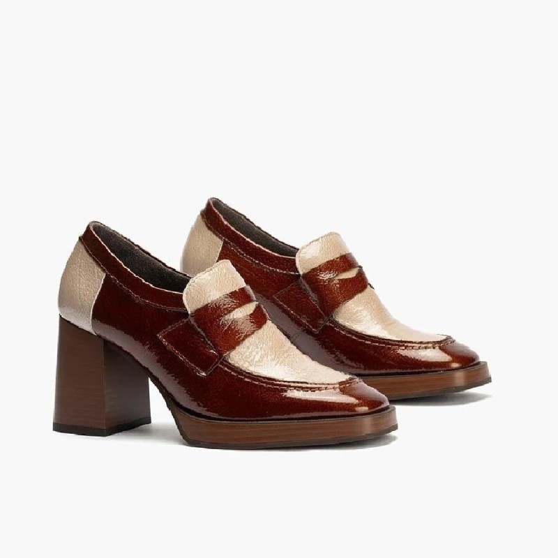 Mocasín Antifaz Tacón Charol Mocasín Antifaz Tacón Charol