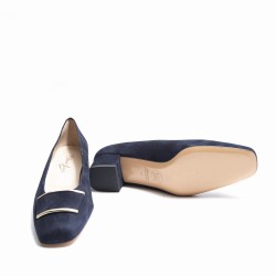 Blue Suede Heel Shoes