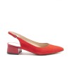 Open-Heeled Red Shoes